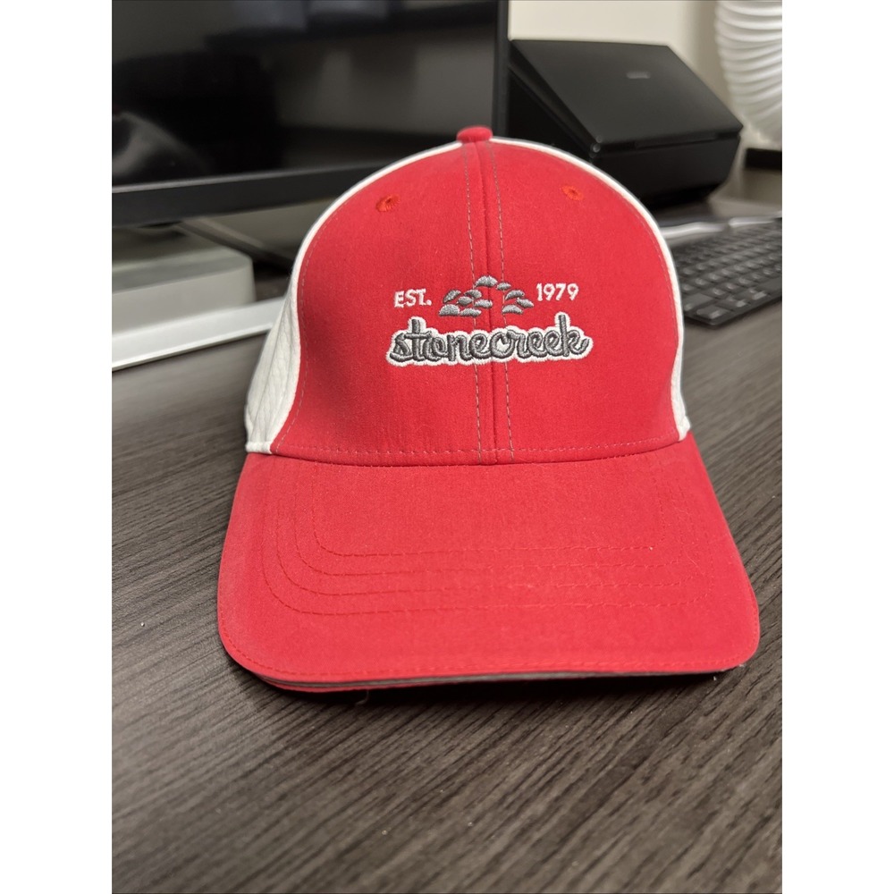 Stonecreek Golf Men' Red And White Golf Hat